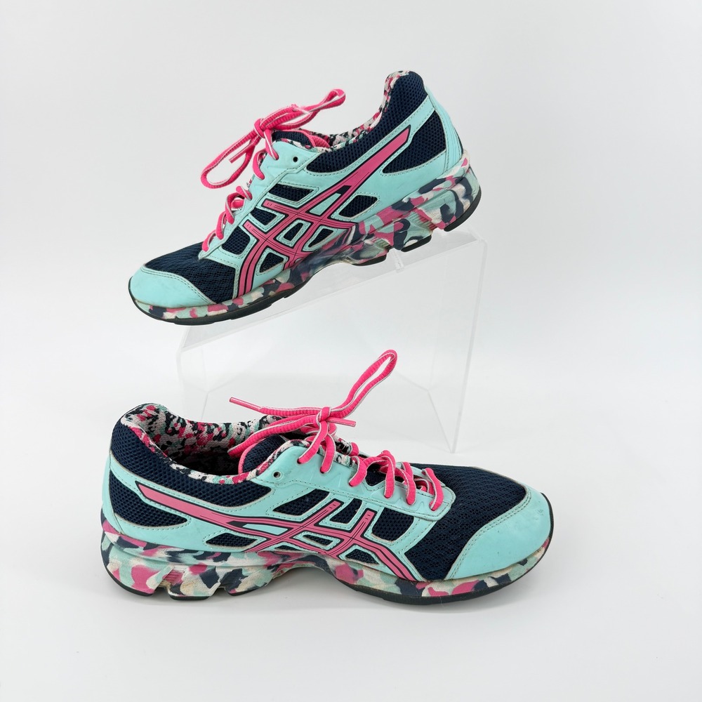 Camo Floral ASICS Gel-Frantic 7 Running Shoes Blue Pink Womens 8.5